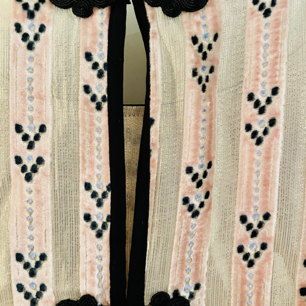 Anthropologie  Moulinette Soeurs Posey velvet Art Deco top Sz. Small - Picture 9 of 9